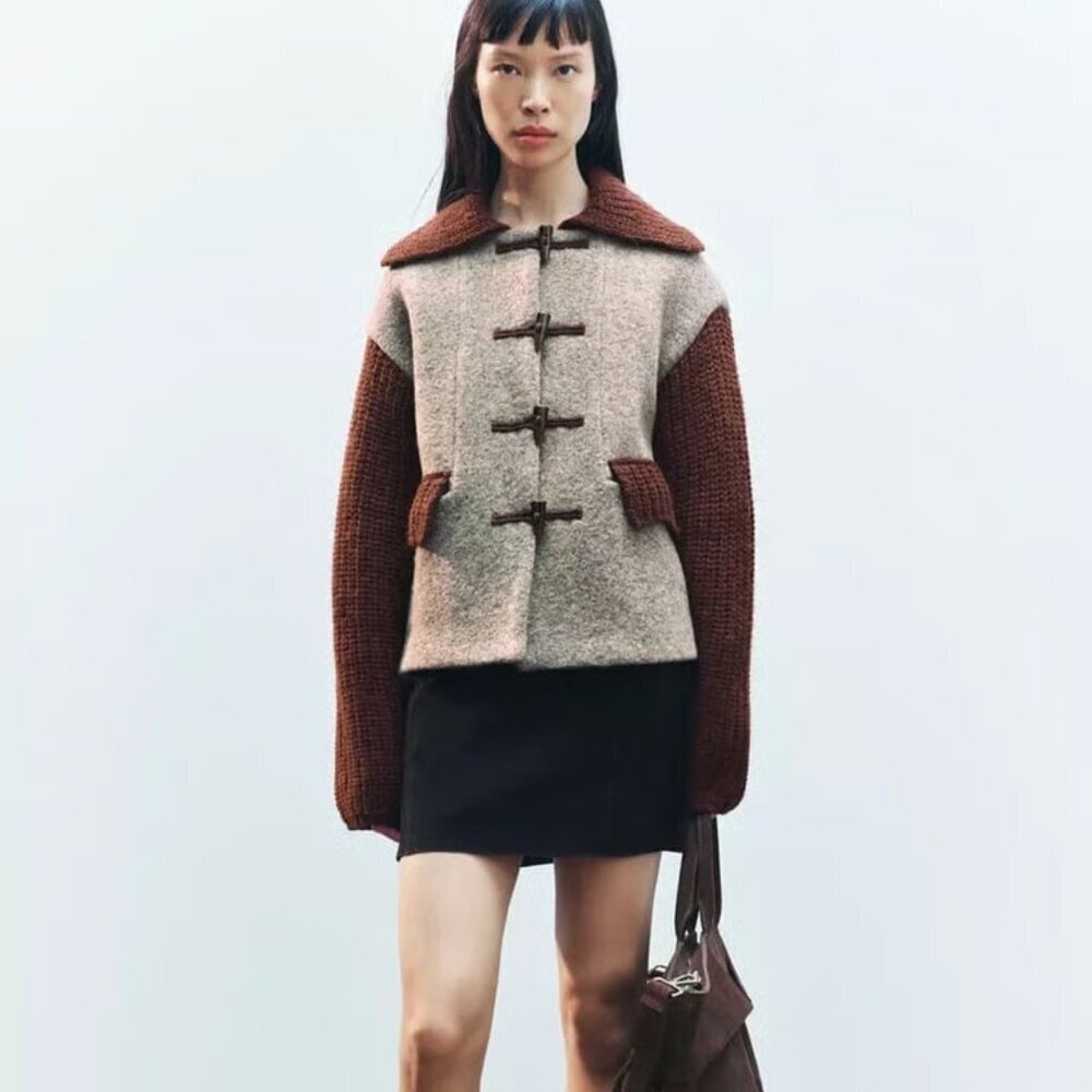 ZARA WOOL BLEND TOGGLE JACKET - image 2